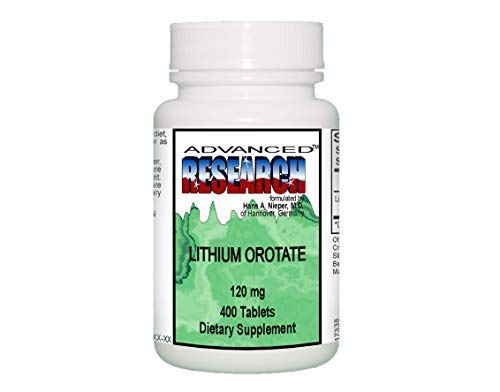 Tabletas litio orotato de Dr Hans Nieper