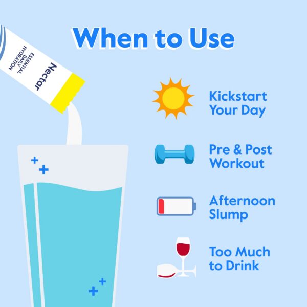 Sobre Nectar hidratación en primer plano