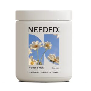 Frente del envase multivitamínico para mujeres