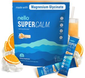 Nello Supercalm mezcla bebida relajante sabor orange creamsicle con Ashwagandha 20 sobres