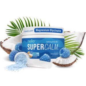 Nello SuperCalm polvo bebida sabor azul coco para relajación