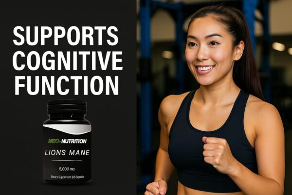 Cápsulas de Lion's Mane en frasco