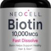 Frente de envase NeoCell Biotin 10000 mcg