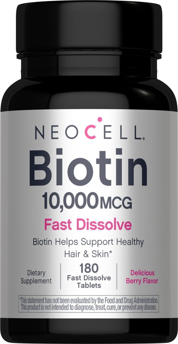 Frente de envase NeoCell Biotin 10000 mcg