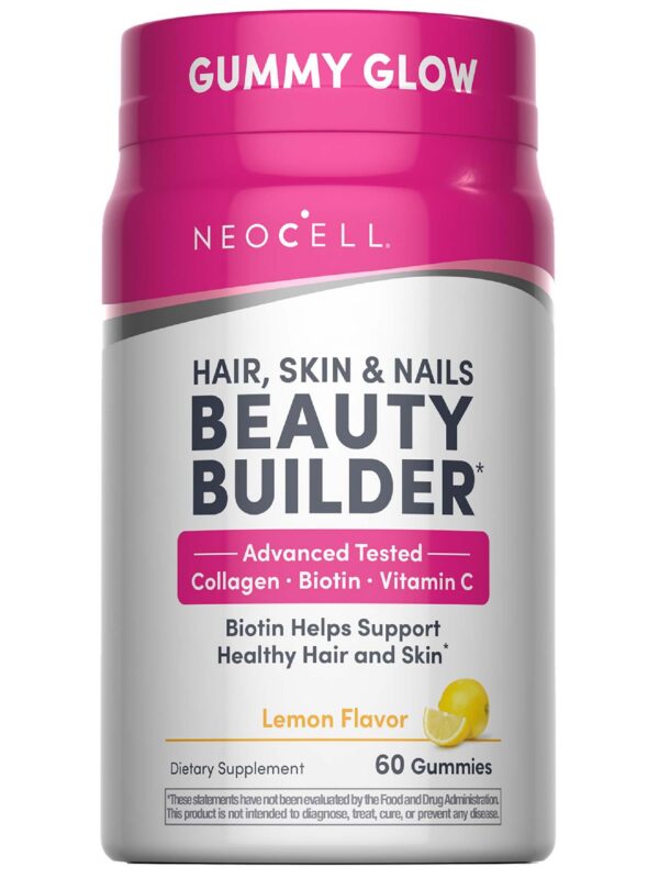 Frasco de NeoCell Hair, Skin and Nails Beauty Builder gomitas
