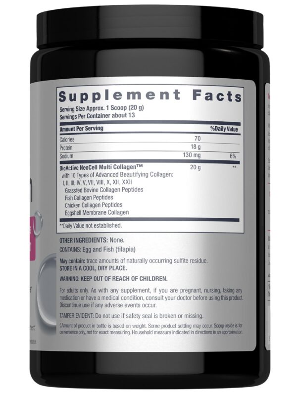 Etiqueta NeoCell Colágeno en Polvo