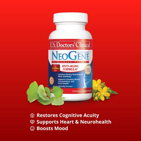 Información nutricional del suplemento NeoGene GH3