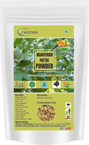 Neotea Terminalia arjuna corteza natural 500g bolsa
