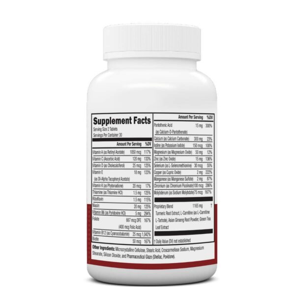 Tabletas NeoVitin 50+ vista frontal