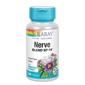 Nerve Blend SP-14 SOLARAY relajación y sueño saludable 100 cápsulas