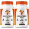 Version 1.0.0 Nerve Force cápsulas y etiqueta en frasco