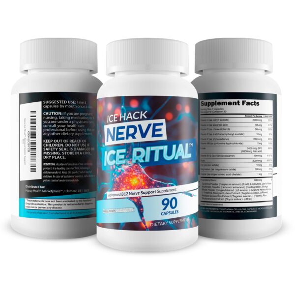 Detalle de cápsulas azul