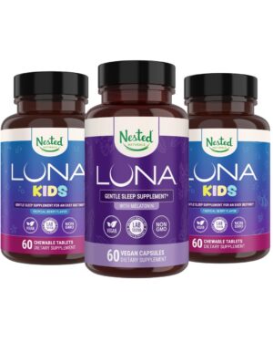 Nested Naturals Luna Kids suplemento para dormir 60 tabletas masticables