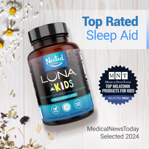 Nested Naturals Luna suplemento natural para dormir 60 cápsulas veganas