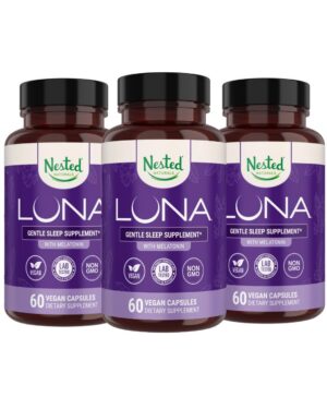 Nested Naturals Luna suplemento para dormir 180 cápsulas veganas