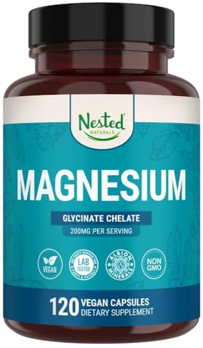 Version 1.0.0 Frente de envase de Nested Naturals Magnesium Glycinate
