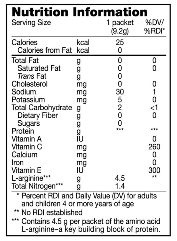 Envase de Arginaid Arginine Drink Mix