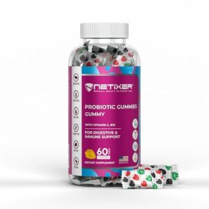 Gomitas probióticas sabor mango nETiXER en frasco