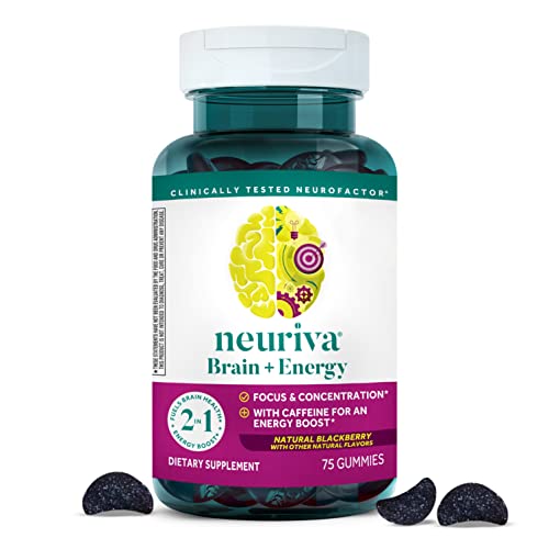 Version 1.0.0 NEURIVA Brain Energy gomitas sabor mora paquete 75 unidades