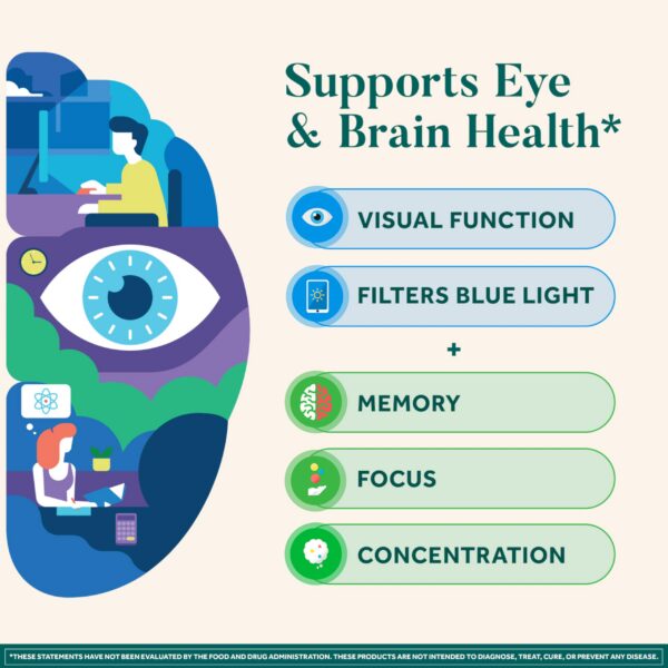 Etiqueta NEURIVA Brain + Eye en primer plano
