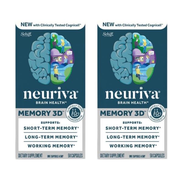 Neuriva Memory 3D suplemento cerebral memoria concentración cápsulas