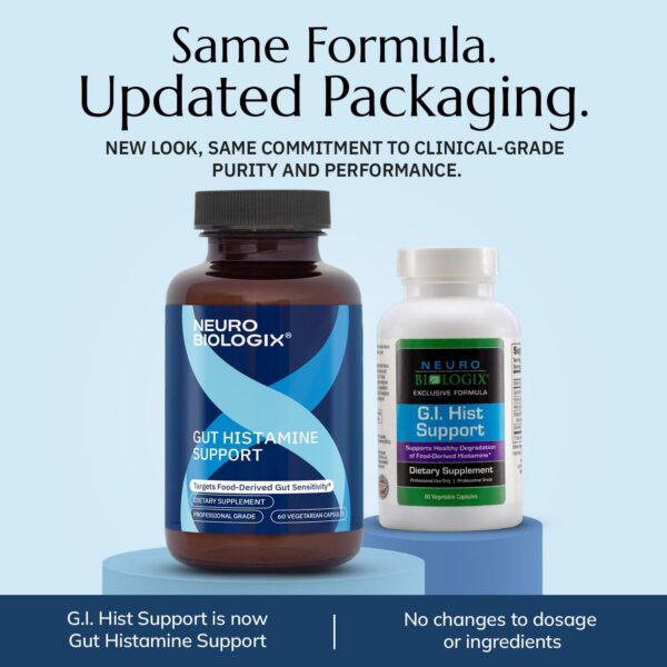 Etiqueta frontal del suplementoHistamina