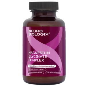 Version 1.0.0 Frasco frontal de Neuro biologix Magnesium Glycinate 100 cápsulas