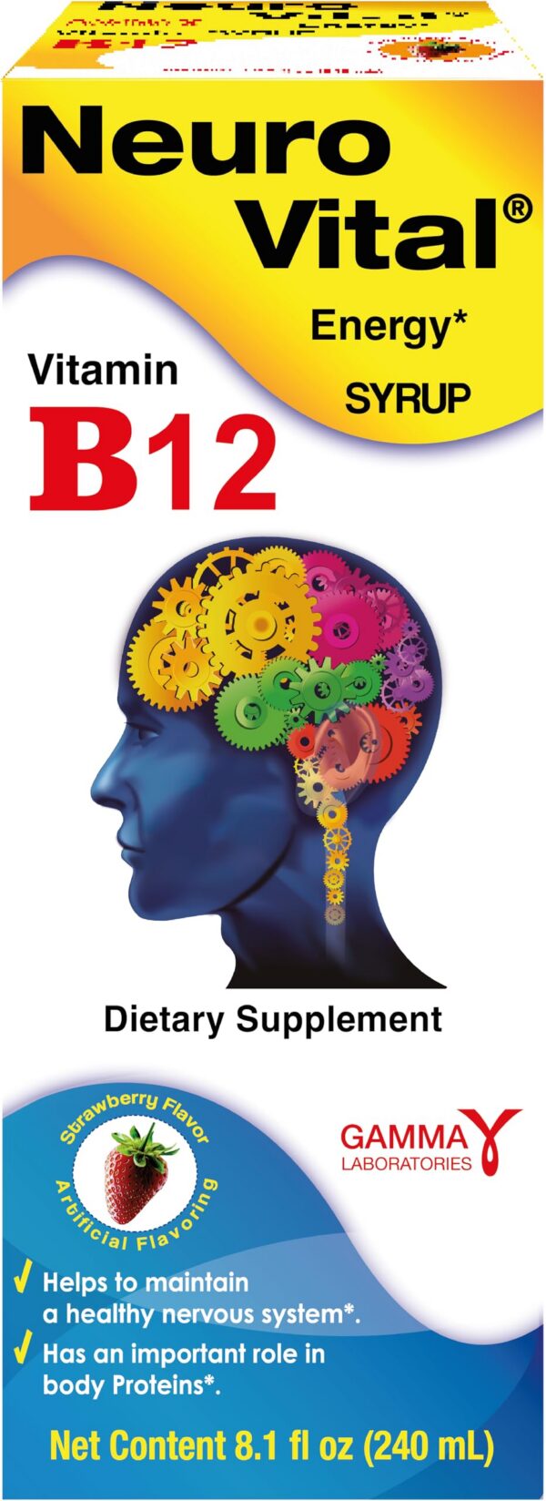 Frasco Neuro Vital Jarabe con etiqueta