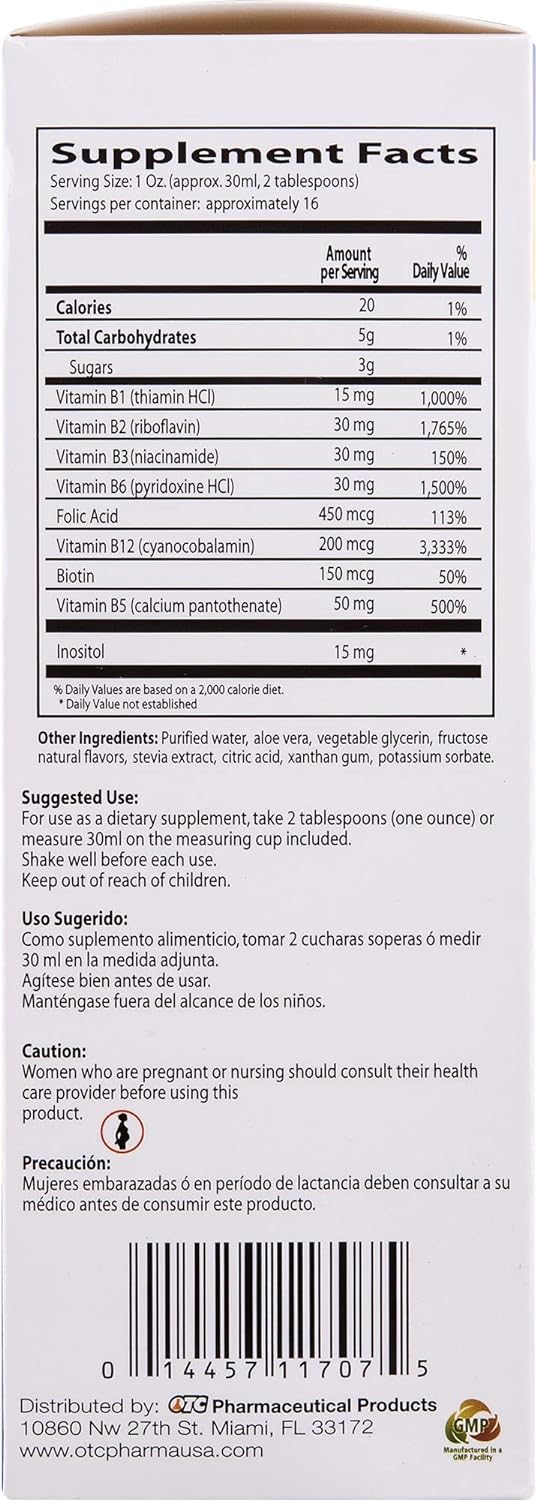 Frasco Neurobion B12 líquido vista lateral