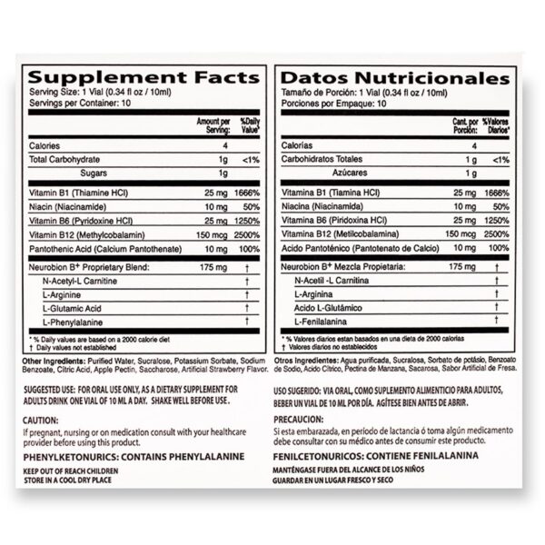 Neurobion Plus Líquido B Complex viales