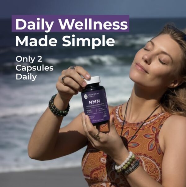 Cápsulas NMN dentro del frasco