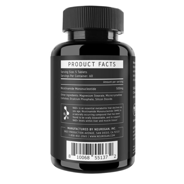 Version 1.0.0 Etiqueta del frasco Neurogan NMN Tabletas