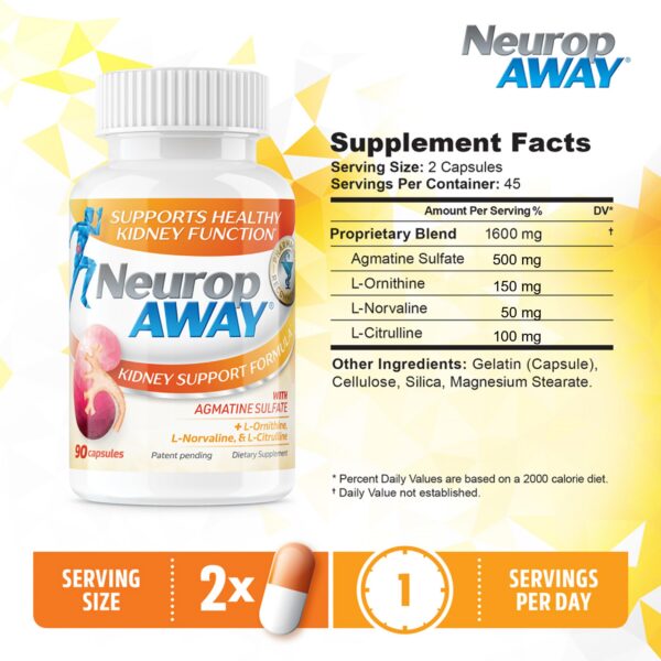 Version 1.0.0 Etiqueta frontal de NeuropAWAY