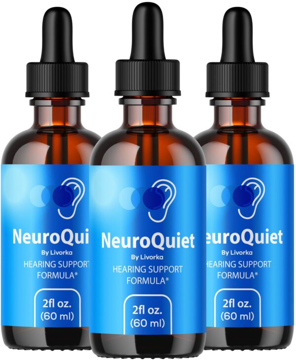 NeuroQuiet gotas naturales suplemento fórmula avanzada 3 botellas