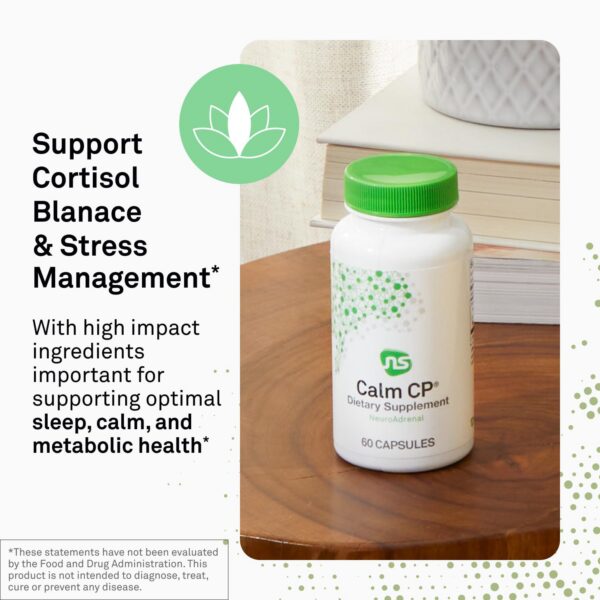 Etiqueta del producto Calm CP con ingredientes