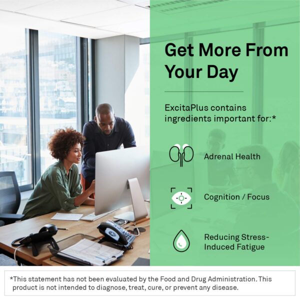 Frente del envase ExcitaPlus y etiqueta