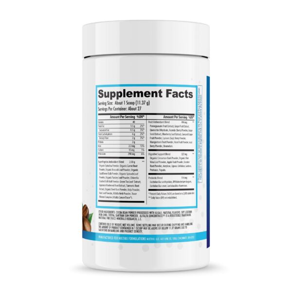 Version 1.0.0 Etiqueta de NuEthix Gourmet Greens