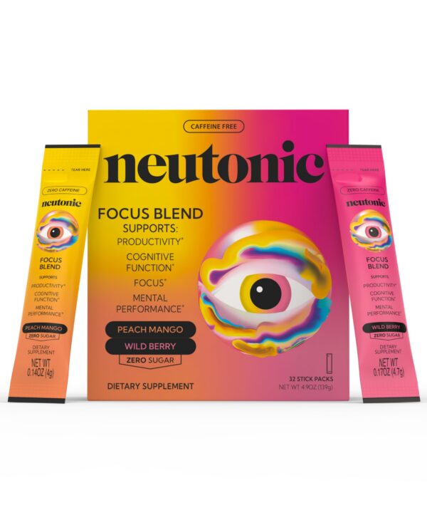 Frente de la caja de Neutonic Nootropic Focus Blend