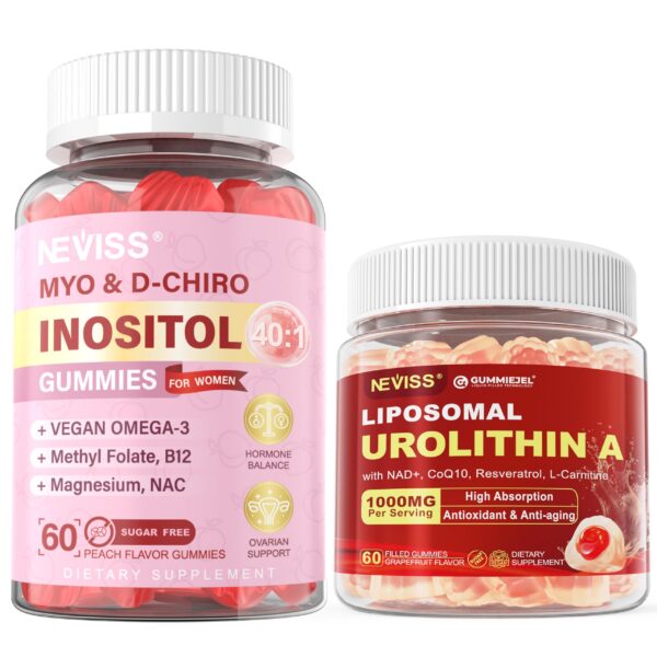 Paquete NEVISS gominolas Myo-Inositol y Urolitina A para salud