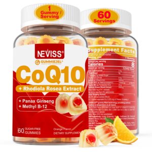 Frente del frasco NEVISS CoQ10 gominolas sin azúcar