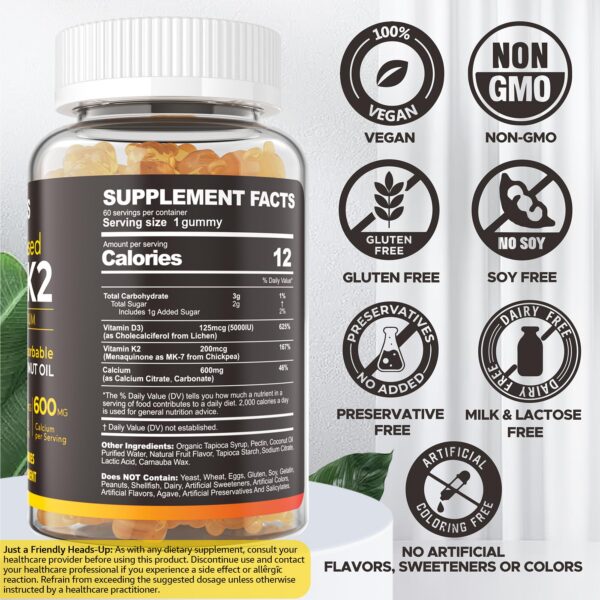 Etiqueta de NEVISS gomitas D3 y K2