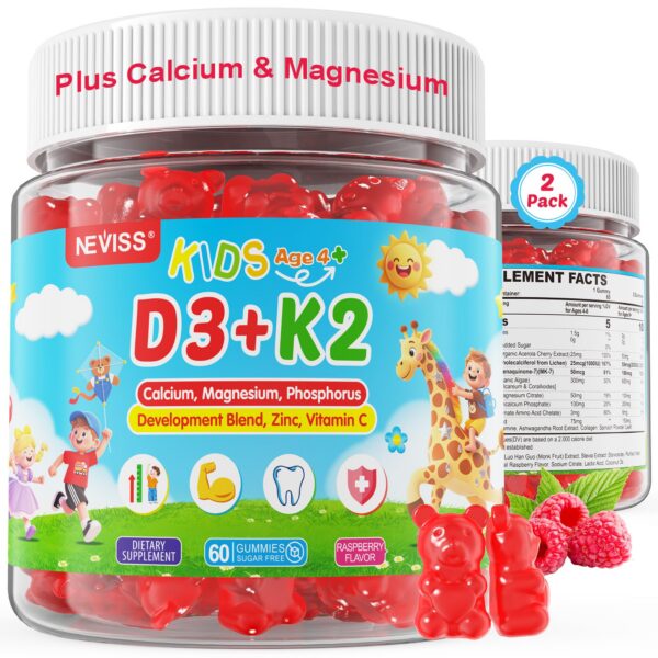 Gomitas D3 K2 para niños frente