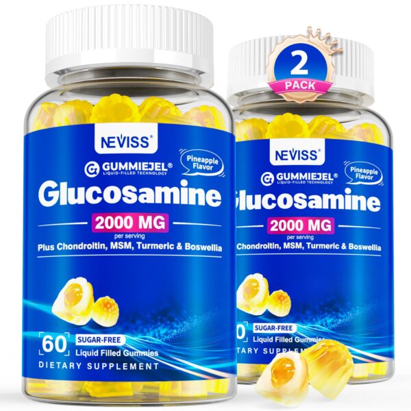 Neviss gomitas rellenas de glucosamina frente