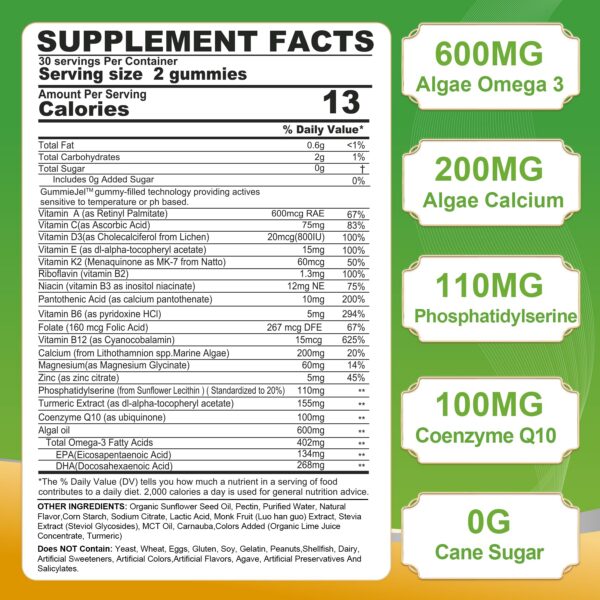 NEVISS gomitas 50+ etiqueta