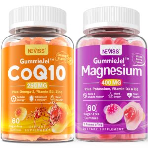 Frasco frontal de NEVISS Gomitas CoQ10