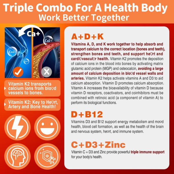 Detalle de ingredientes ADK con B12