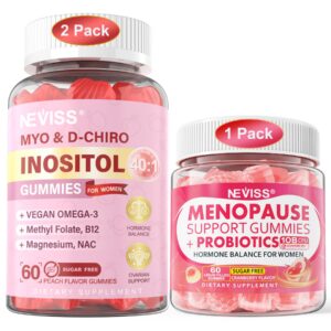 Gomitas NEVISS con inositol frente etiqueta