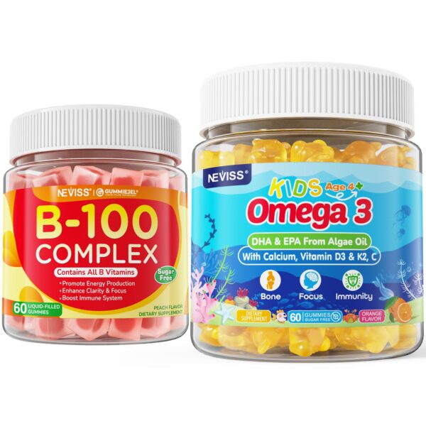 Version 1.0.0 Gomitas omega-3 para niños NEVISS frente
