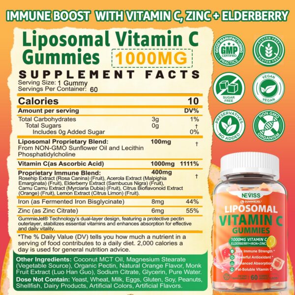 Frasco NEVISS gomitas liposomales Methyl B12 5000/10000 mcg