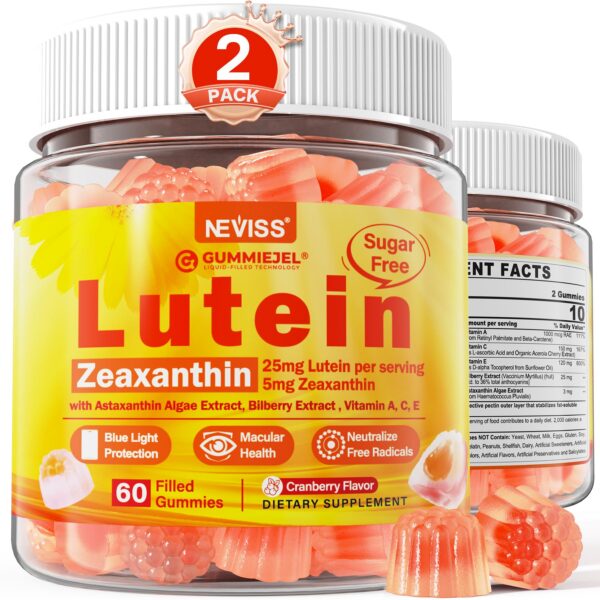 Version 1.0.0 Gomitas luteína y zeaxantina NEVISS frente